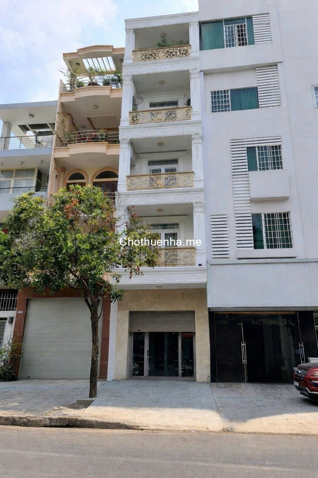 Cho thuê nhà 1 trệt 4 lầu mặt tiền Trần Nguyên Đán – quận Bình Thạnh