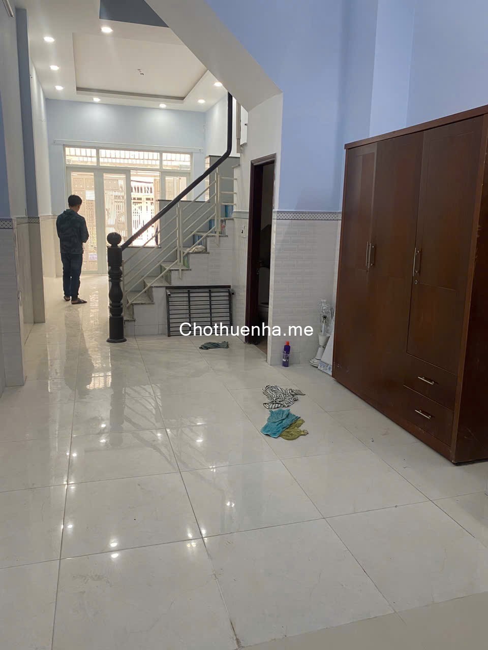 Cho thuê nhà đường số 51 tân Quy quận 7 dt 3,7x19m, 2 lầu giá 21 triệu