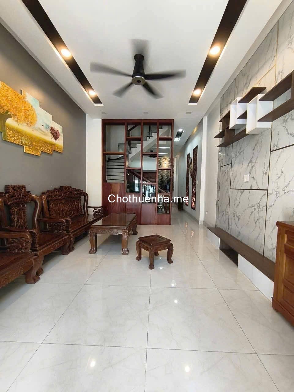 Cho Thuê Nhà 1 Trệt 3 Lầu – 4PN Ban Công Thoáng, 13Tr