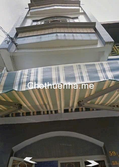 Nhà cho thuê 1 trệt 1 lửng 1 lầu sân thượng Trần Phú Quận 5