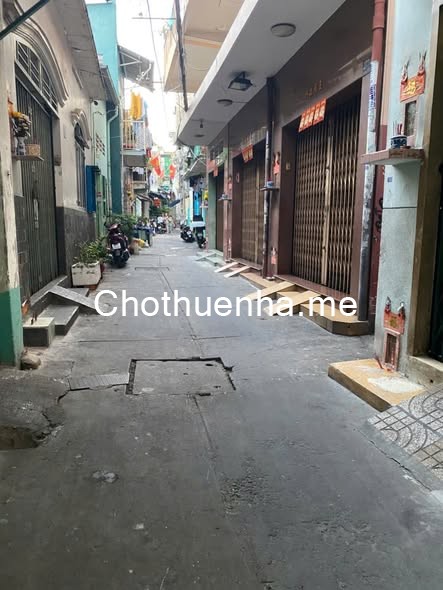 Cho thuê nhà 1 trệt + 1 lầu, hẻm 3 gác, 6.5 triệu/tháng