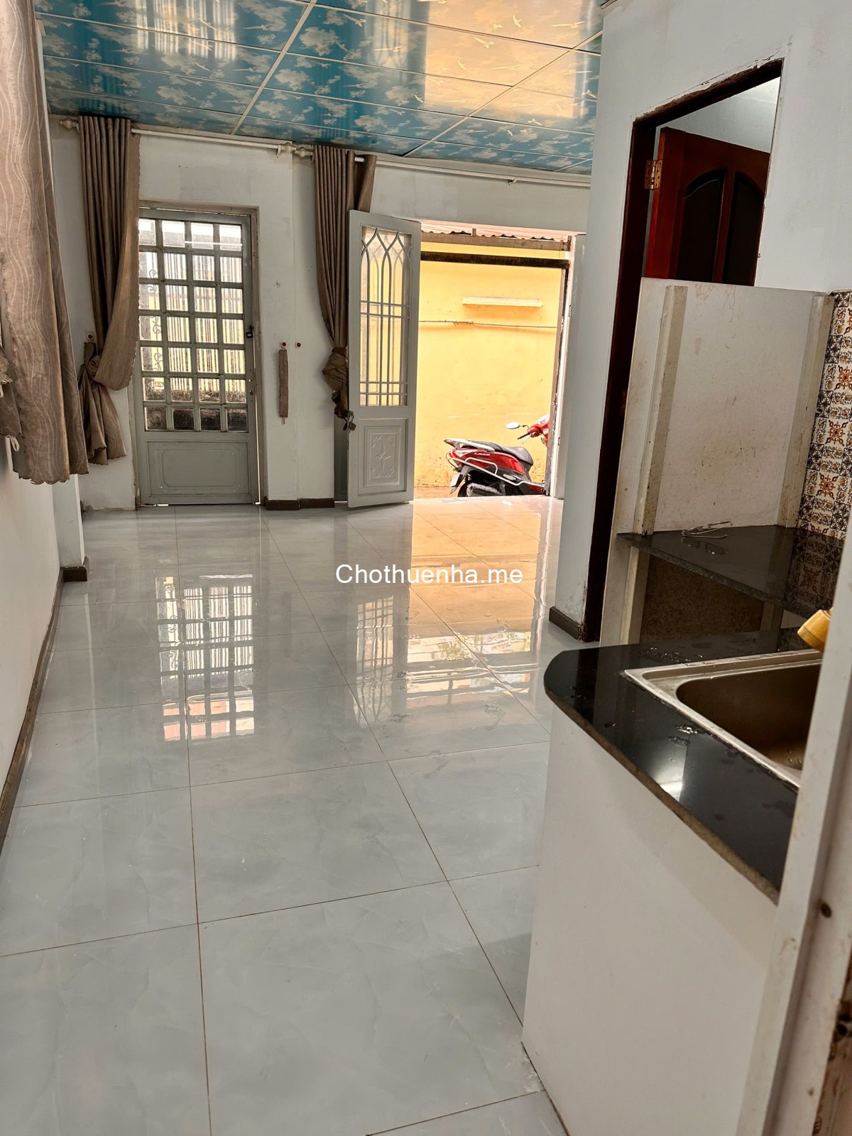 Cho thuê nhà – Hẻm Huỳnh Tấn Phát, Q7 - 5x8.5m, 2PN – 2WC – gác suốt – ban công