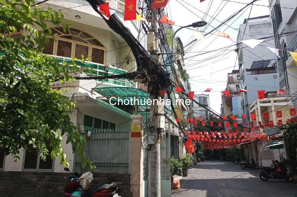 NHÀ CHO THUÊ NGUYỄN THIỆN THUẬT Q3 – 7PN, HẺM XE HƠI, GIÁ 22TR
