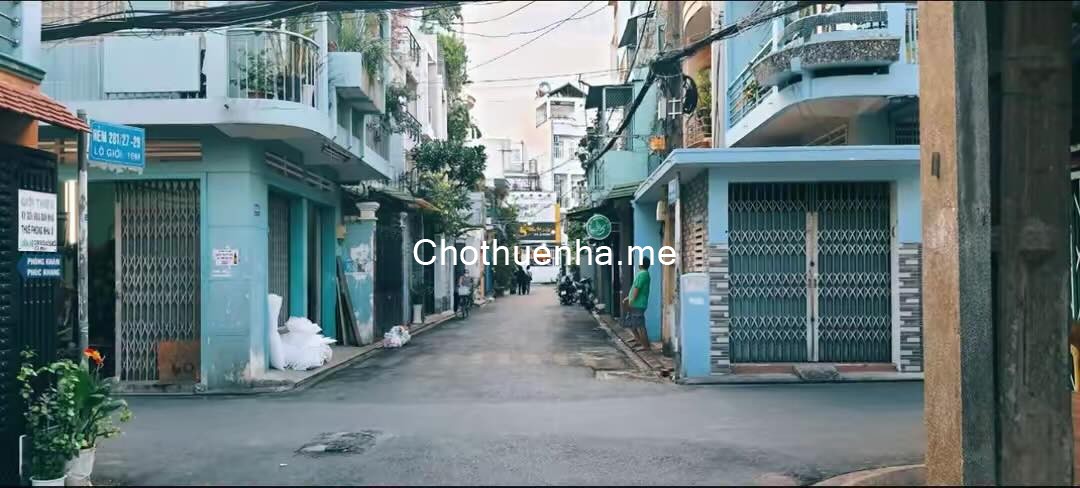 Cho thuê nhà Lê Văn Sỹ, Phường 1, Tân Bình, trệt + 3 lầu – 4PN, 3WC