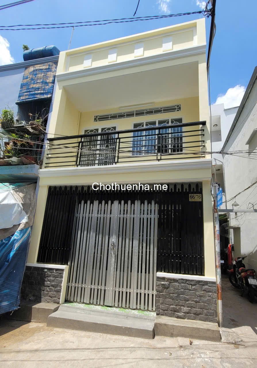 Cho thuê nhà 5 x 10m, 1 trệt + 1 lầu – 2WC, Trần Văn Khánh, Q7
