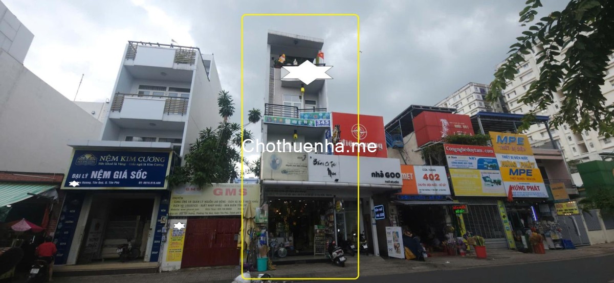 Cho thuê nhà Mặt tiền Tân Hương 80m²,3Lầu, 25Triệu - CẠNH NGÂN HÀNG - NGÃ TƯ