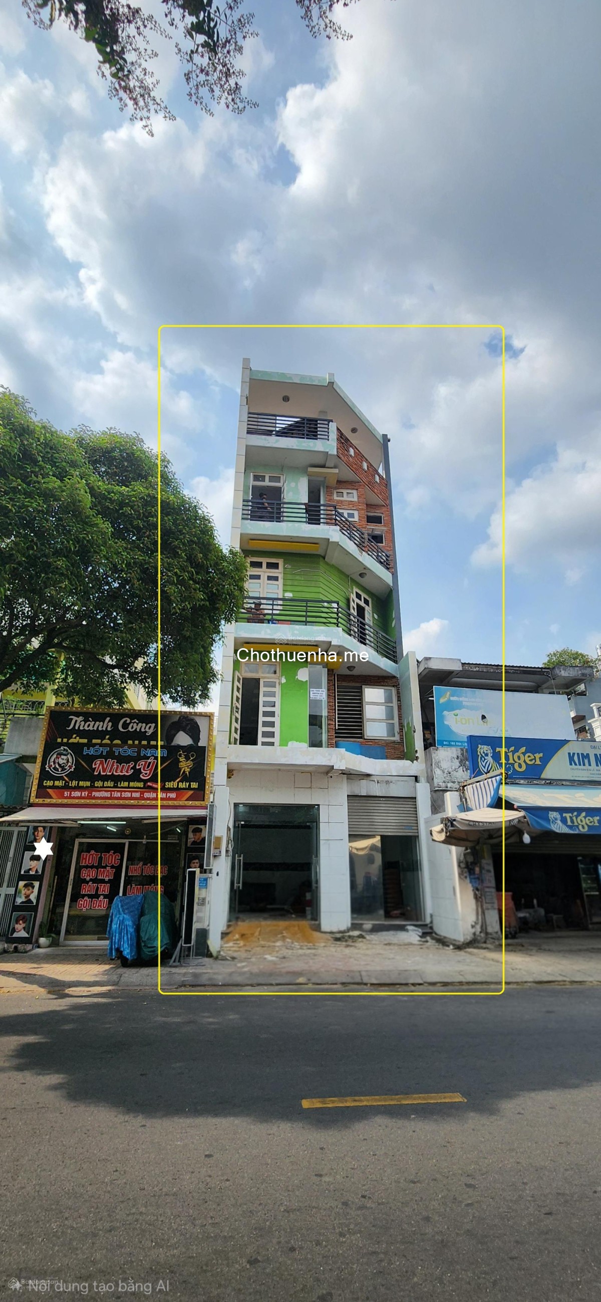 Cho thuê nhà Mặt Tiền Độc Lập Q.Tân Phú 126m², 5TẦNG - KHU THƯƠNG HIỆU