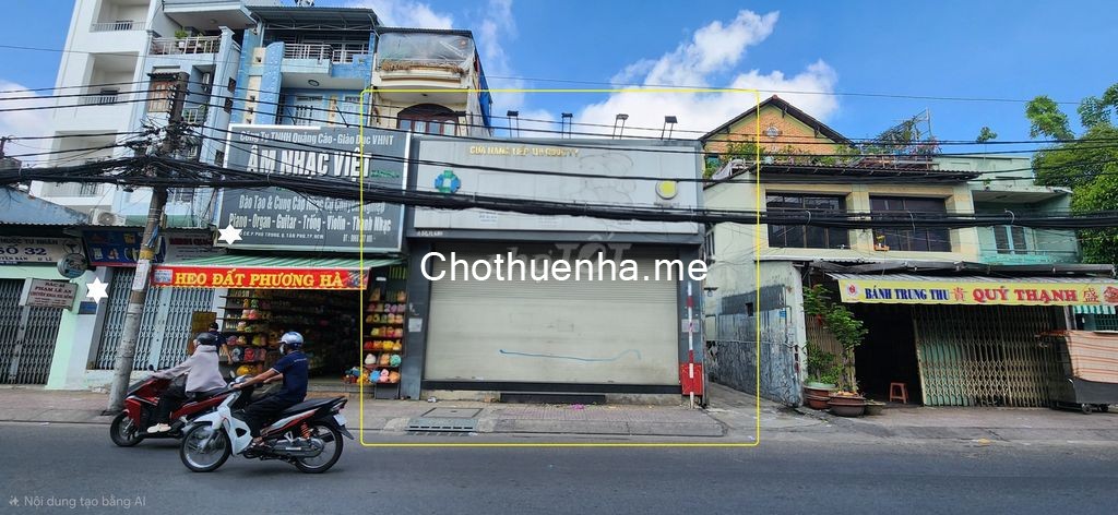 Cho thuê nhà 2 MẶT TIỀN Âu Cơ Q.Tân Phú 140m², 2TẦNG - KHU THƯƠNG HIỆU SẦM UẤT