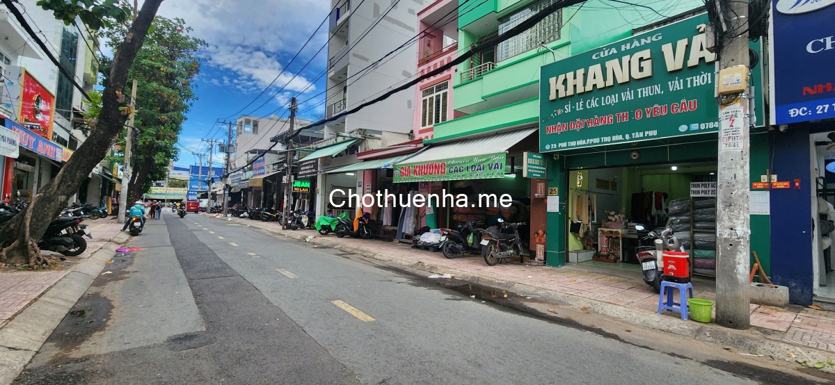 Cho thuê Nhà Mặt Tiền CHỢ VẢI Phú Thọ Hòa Q.Tân Phú 88m², 2TẦNG