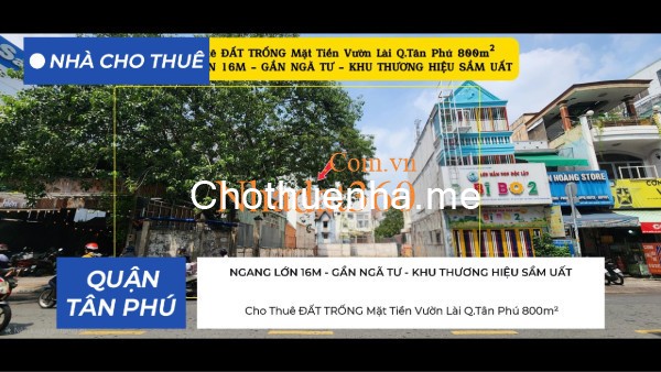 Cho thuê nhà Mặt Tiền Trịnh Đình Trọng Q.Tân Phú 80m²,3TẦNG - GẦN CHUNG CƯ