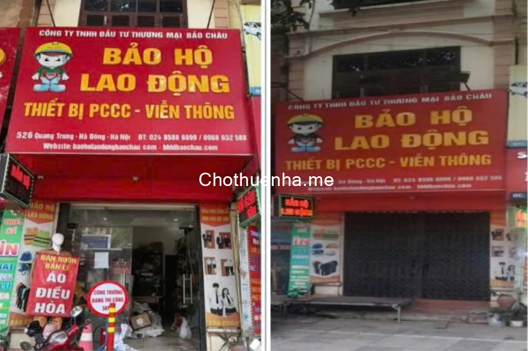 CHÍNH CHỦ CHO THUÊ NHÀ 3,5 TẦNG MẶT PHỐ SỐ 526 QUANG TRUNG, HÀ ĐÔNG, HÀ NỘI