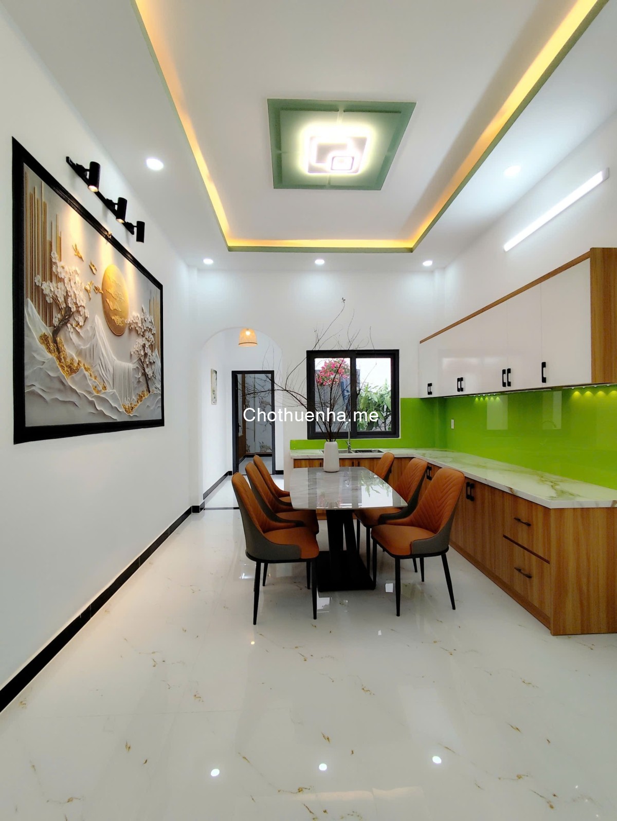 Cho thuê nhà nguyên căn gần bốn xã full nội thất