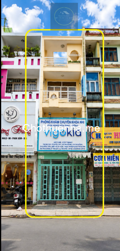 Cho thuê nhà Mặt Tiền Tân Hương 74m², 4TẦNG - KHU DỊCH VỤ TẤP NẬP NGÀY ĐÊM