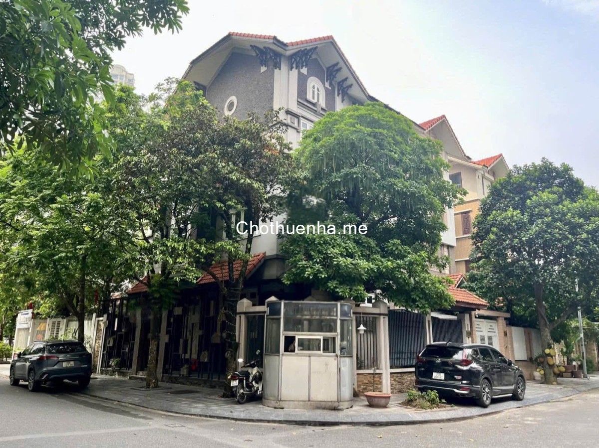 CHO THUÊ BIỆT THỰ NGUYỄN CHÁNH – TRUNG HÒA, CẦU GIẤY 120M² × 4 TẦNG + HẦM LÔ GÓC 70 TRIỆU/THÁNG
