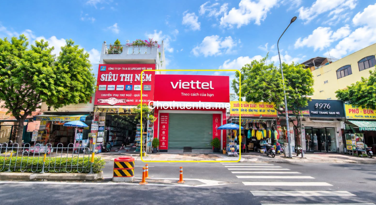 Cho thuê nhà Mặt Tiền Nguyễn Sơn 144m²-NGANG 6M -ĐỐI DIỆN CHUNG CƯ, NGÃ TƯ