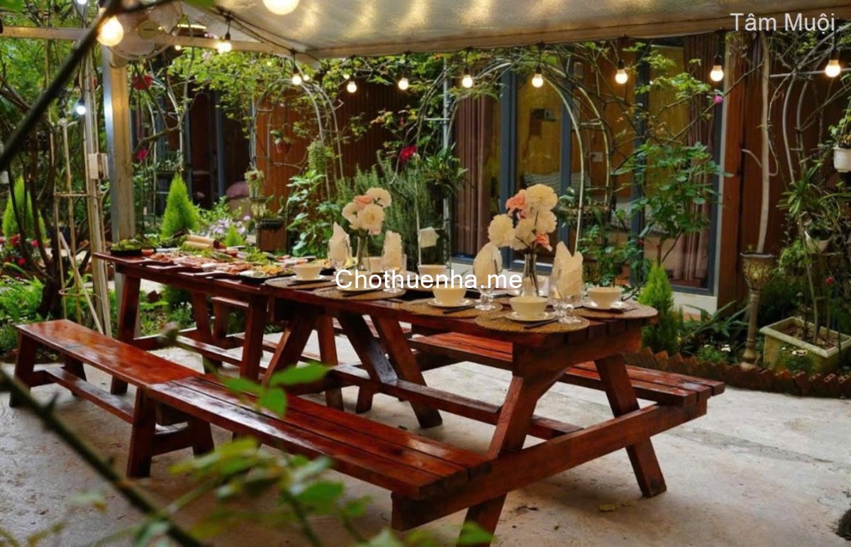 Cho thuê villa 23 phòng sân vườn rộng giá 50 triệu mặt tiền đường Hùng Vương Đà Lạt Lâm Đồng